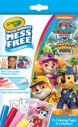 Color Wonder Mini | Paw Patrol mess-free coloring set with 12 pages and 4 markers featuring Jungle Pups characters.