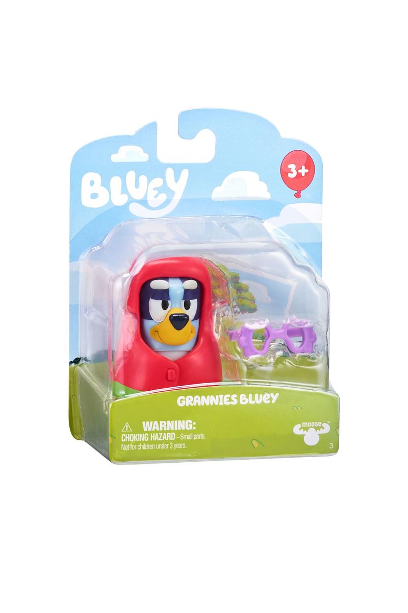 Bluey Figure Story Starter Series 11 featuring Grannies Bluey figure with accessory in colorful packaging for ages 3+