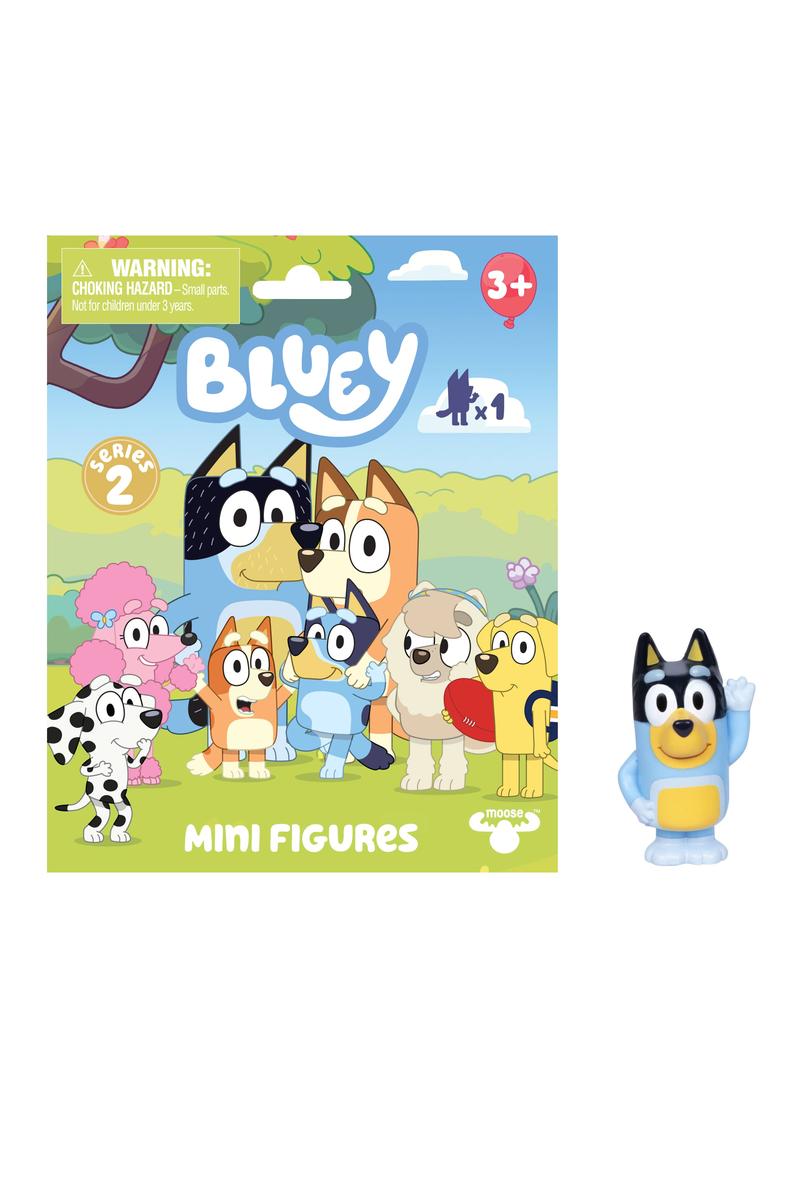 Bluey Series 2 mini figures blind pack featuring a surprise collectible character from the Bluey animated show