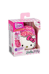 Real Little Hello Kitty Backpack featuring pink bow and 6 mini stationery surprises in collectible packaging for ages 6 and up.