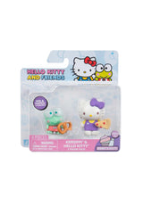 Hello Kitty & Friends Figure 2-Pack featuring Keroppi and Hello Kitty with themed accessories in collectible packaging