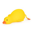 The Big Squij Duck yellow squishy duck toy with orange beak and feet
