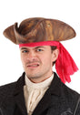 Pirate Hat & Headscarf worn by an adult in a pirate costume