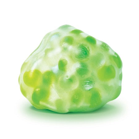 Light-Up Frog Egg Ball glowing softly in green, textured and smooth, perfect for soothing sensory play for ages 5+