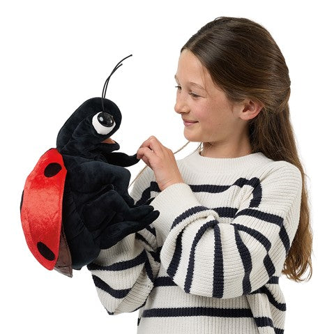 Ladybug Puppet held by a child