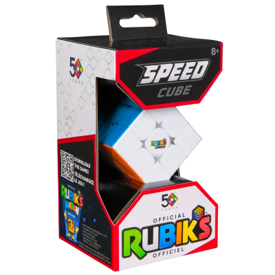 Rubiks Cube Speed in packaging, magnetic design for faster, smoother twists and reliable core for speed solving.