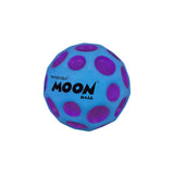 Blue and purple high-bounce Moon Ball with crater design for extra fun during outdoor games and activities