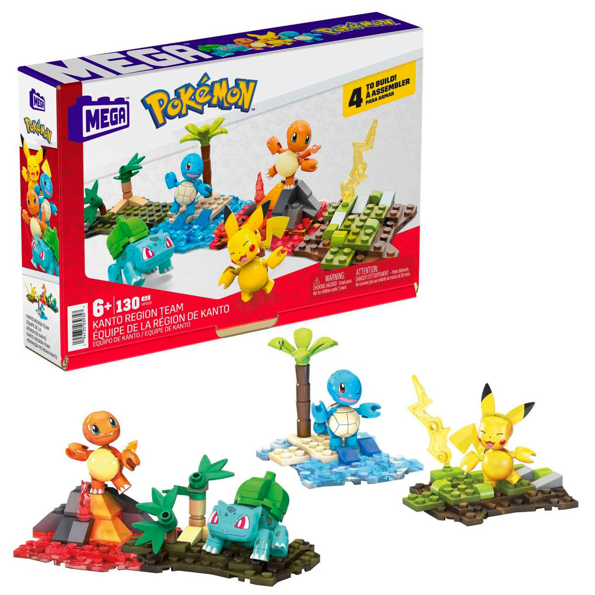 Mega Construx Pokemon Kanto Region Team