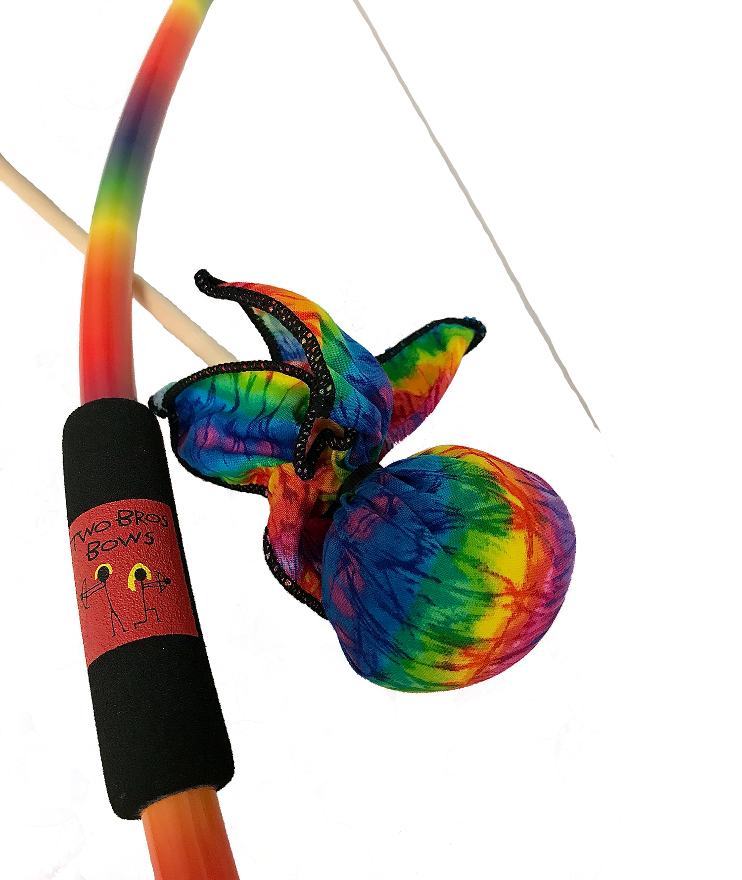 Two Bros Bow Set | Rainbow with soft arrows and colorful bow, safe and fun toy for kids ages 6 and up.