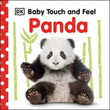 Touch & Feel Panda interactive baby book with panda image and bamboo for sensory learning and early childhood development.