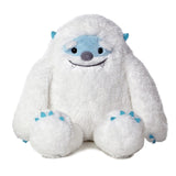 Yulli Yeti plush toy is 16 inches, soft, white with light blue details and a cute grey nose for hugging.