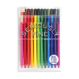 Seriously Fine Felt Tip Markers set of 36 with 0.7mm super fine tips and triangular barrels for detailed adult coloring.