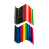 Seriously Fine Felt Tip Markers set of 36 vibrant colored pens with ergonomic triangular barrels for detailed adult coloring.