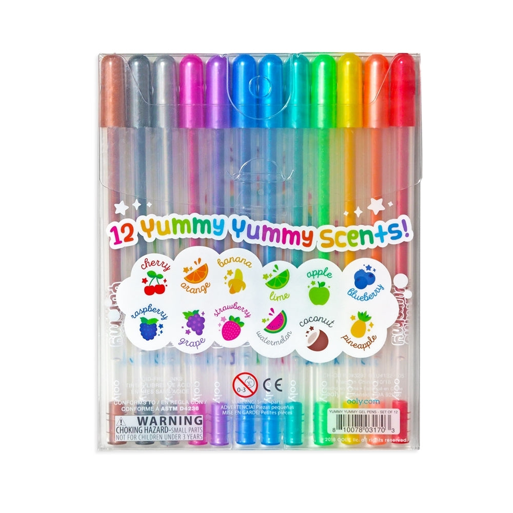 Very Berry Strawberry Scented Gel Pens - Set of 12