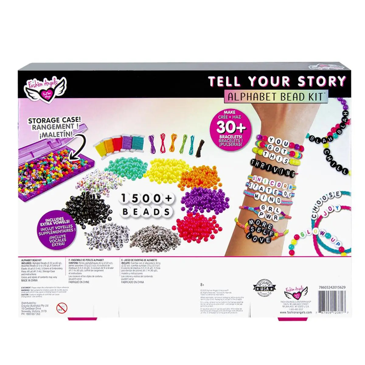 Tell Your Story Alphabet Bead Case Bracelet Making Kit (500+ Set),  Jewellery -  Canada