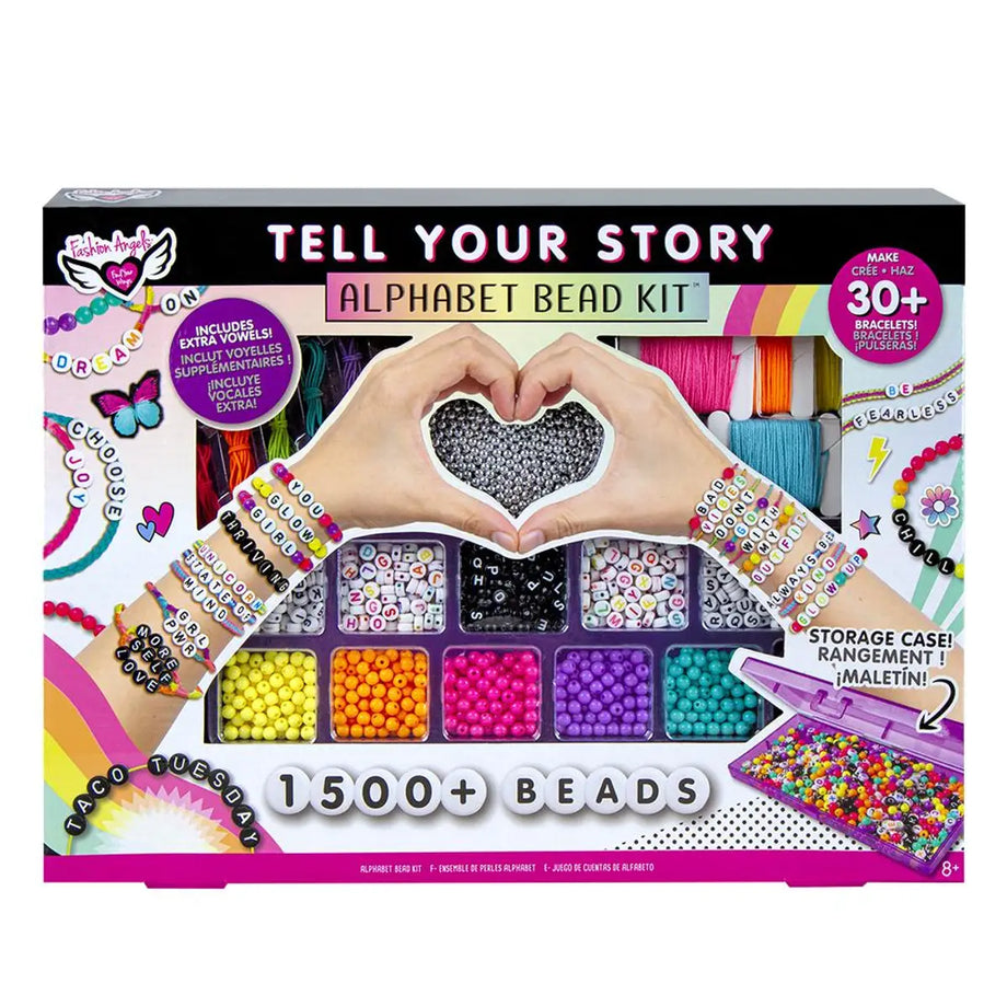 Friendship Bracelet Making Beads Kit, Letter Beads, 28 Multi-Color  Embroidery Floss
