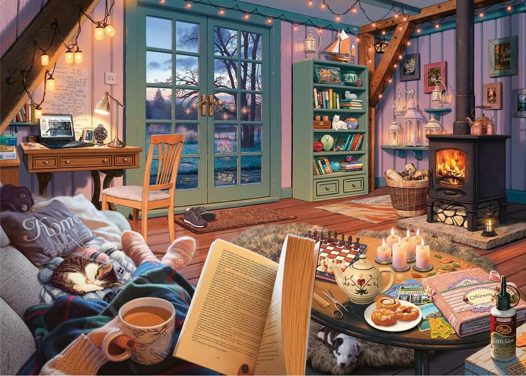 500pc Large Format Cozy Retreat Puzzle