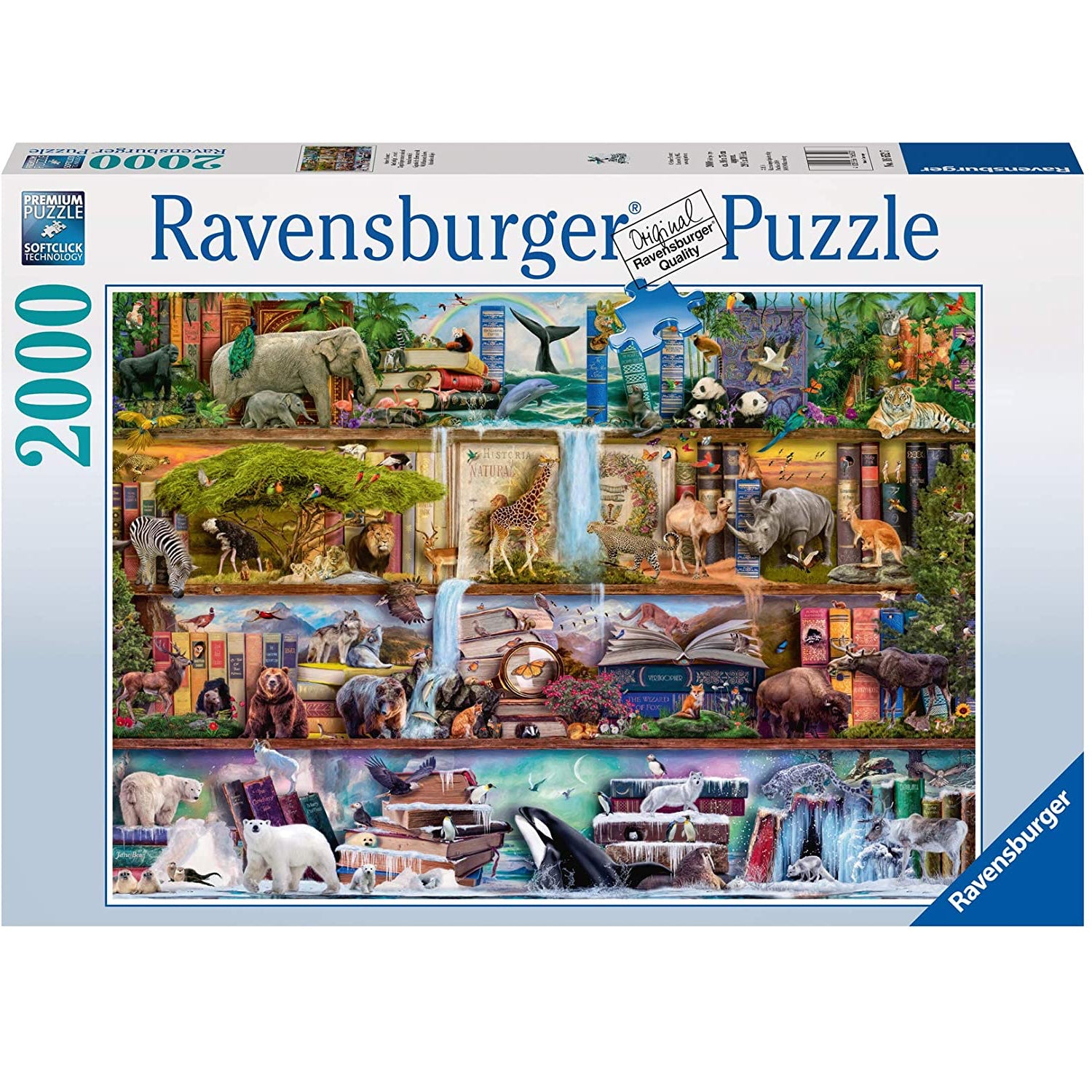 Factory Sealed New *Ravensburger Aimee Stewart Wild Kingdom Shelves 2000 Piece on sale P