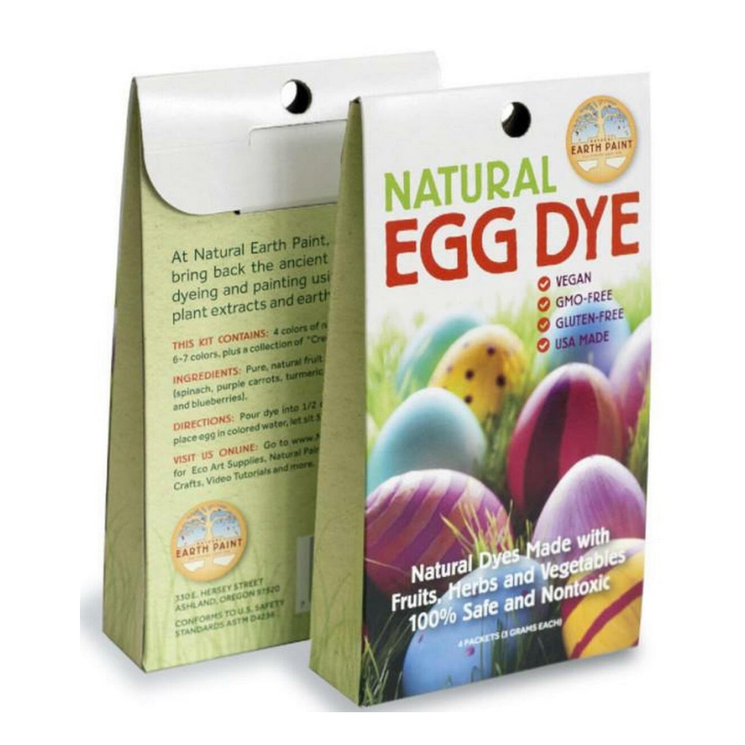 Natural Egg Dye Kit with safe, non-toxic natural dyes from fruits, veggies, and spices for colorful Easter eggs.