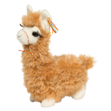 Llama Lil Wolly plush toy with soft golden woolly coat, colorful halter, and gentle expression for cuddly fun.