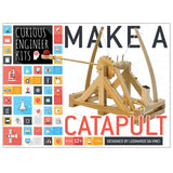 Make A Catapult kit featuring a wooden model catapult inspired by Leonardo da Vinci for ages 12 and up.
