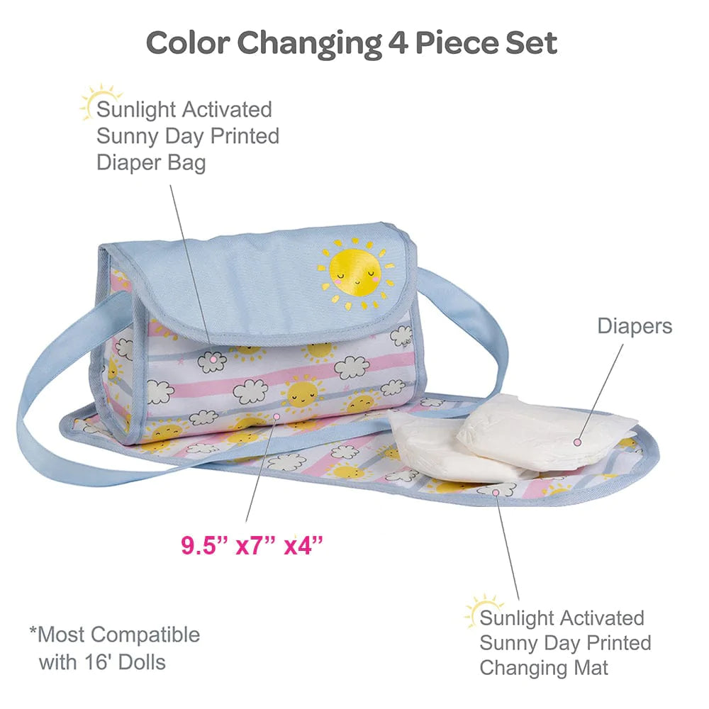 4 Piece Baby Diaper Changing Shoulder Bag