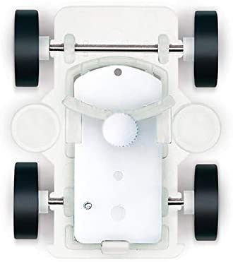 Fridge Rover wind-up toy with magnetic wheels designed to move effortlessly on any magnetic surface.