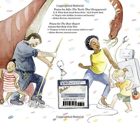 Back cover illustration of diverse children and animals dancing joyfully in How Do You Dance book.