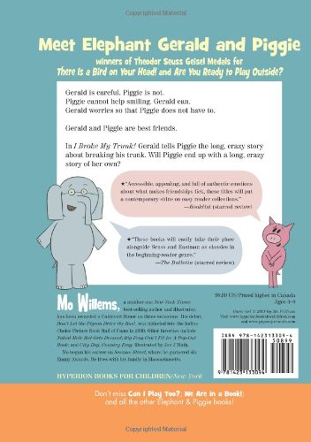 Elephant & Piggie I Broke My Trunk features Gerald and Piggie in a fun story about friendship and Gerald’s broken trunk.