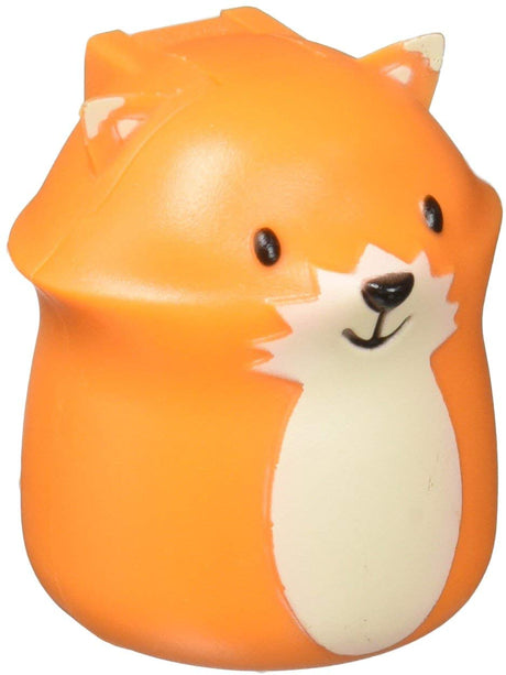 Toothbrush Holder | Fox designed as a cute orange fox for storing a single toothbrush on smooth bathroom surfaces.