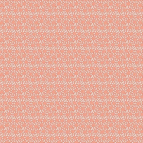 Origami Paper Traditional Prints featuring intricate white star patterns on coral background for creative folding projects.