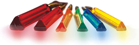 Triangular Brush Set with 6 colorful triangular handles for better control, perfect for young artists and painting techniques.