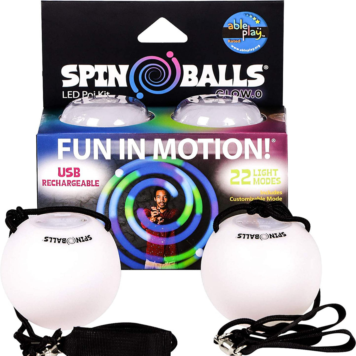 Light Up Spin Balls