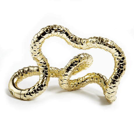 Tangle | Jr Textured Metallic in shiny gold with a tactile, flexible, and playful design for kids ages 3 and up.