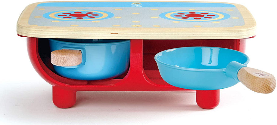 Hape Lunch Box Kid's Wooden Kitchen Play Food Set and Accessories