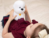 Child holding a soft silicone LED Nightlight | Puppy with glowing light, perfect for soothing and color learning.
