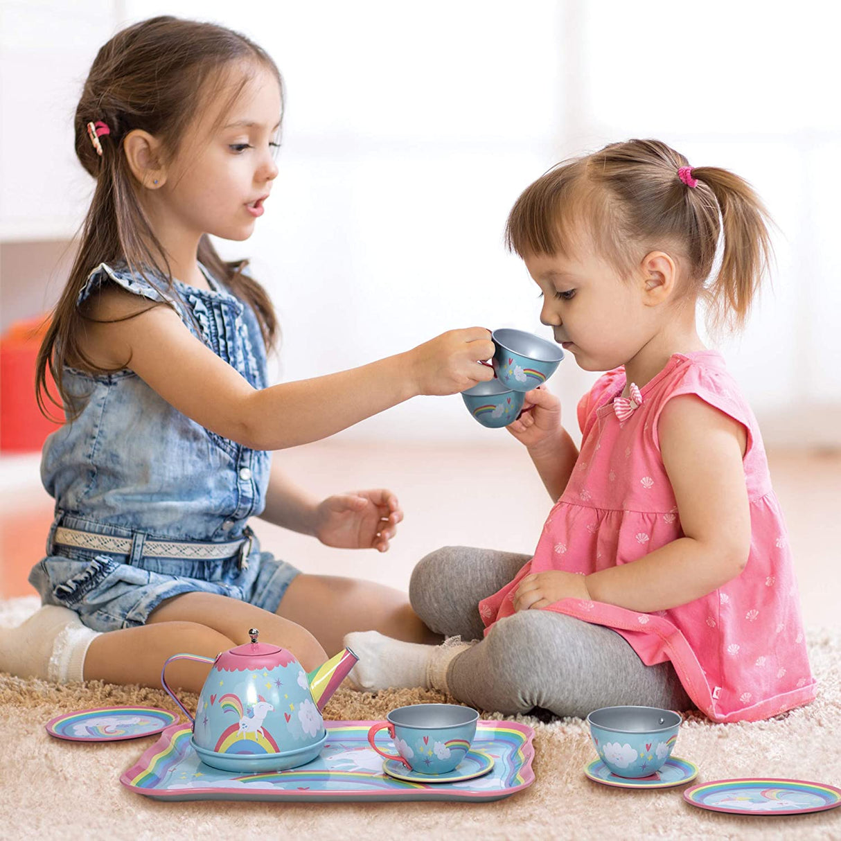 Unicorn Tin Tea Set