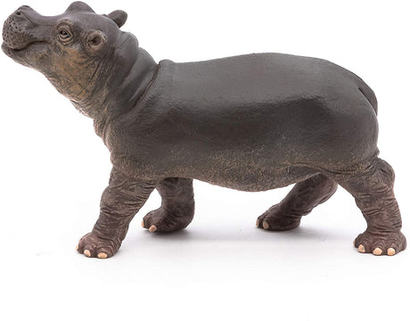 Hippo Calf figurine showing a small, detailed hippo calf standing with textured skin and lifelike features.