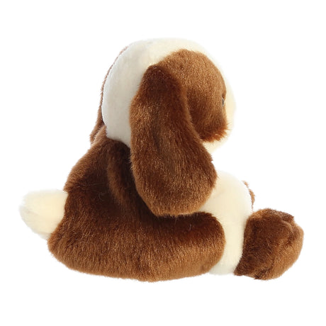 Palm Pals Bunny Clover plush toy in brown and cream, soft and fluffy with adorable face and snuggly arms.