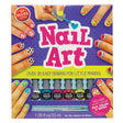 Nail Art set featuring 6 colorful peel-off polishes, detail brush, and over 35 easy designs for little fingers.