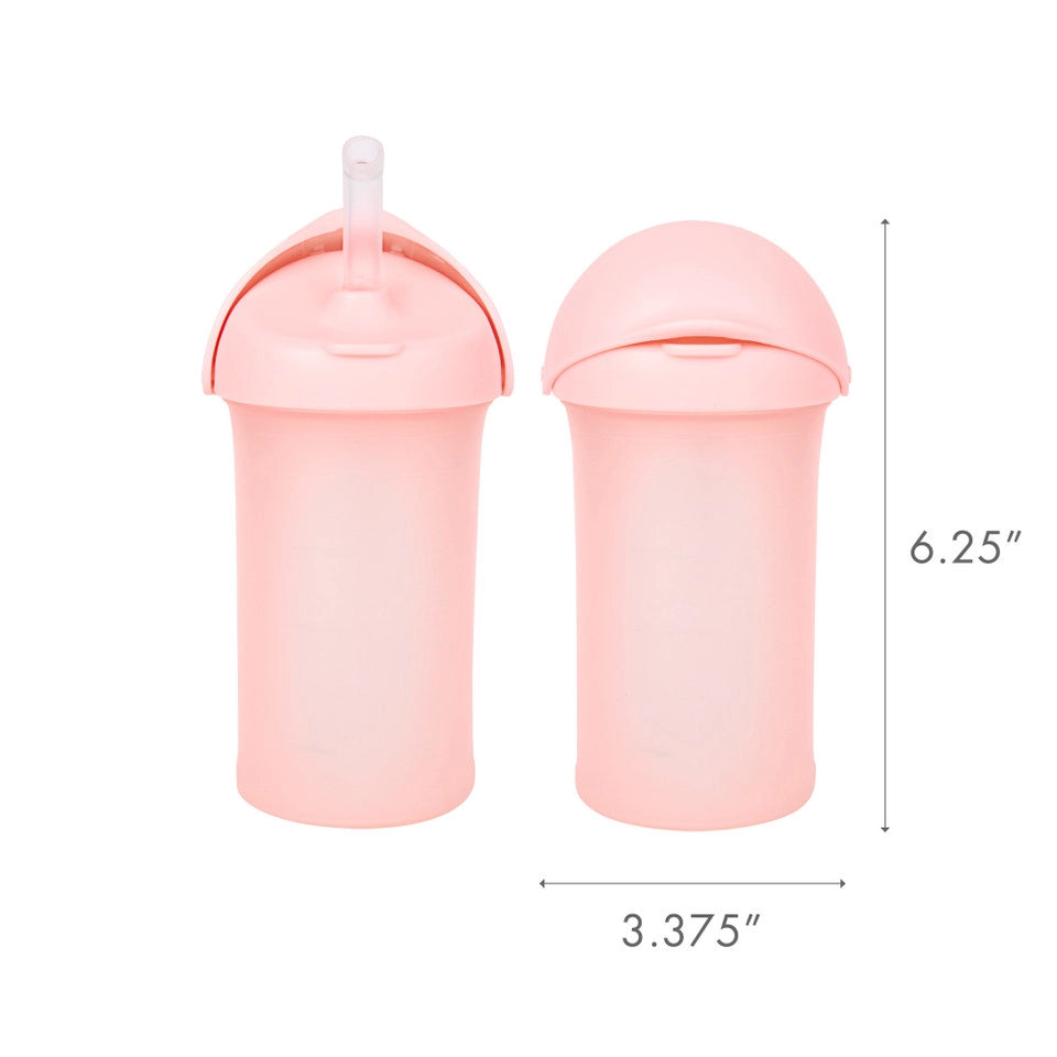 Swig Silicone Straw Cup, 6m+, Pink, 9 oz (270 ml)