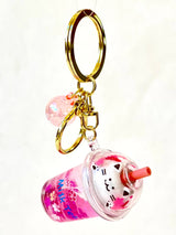 Kitty Boba Milk Keychain