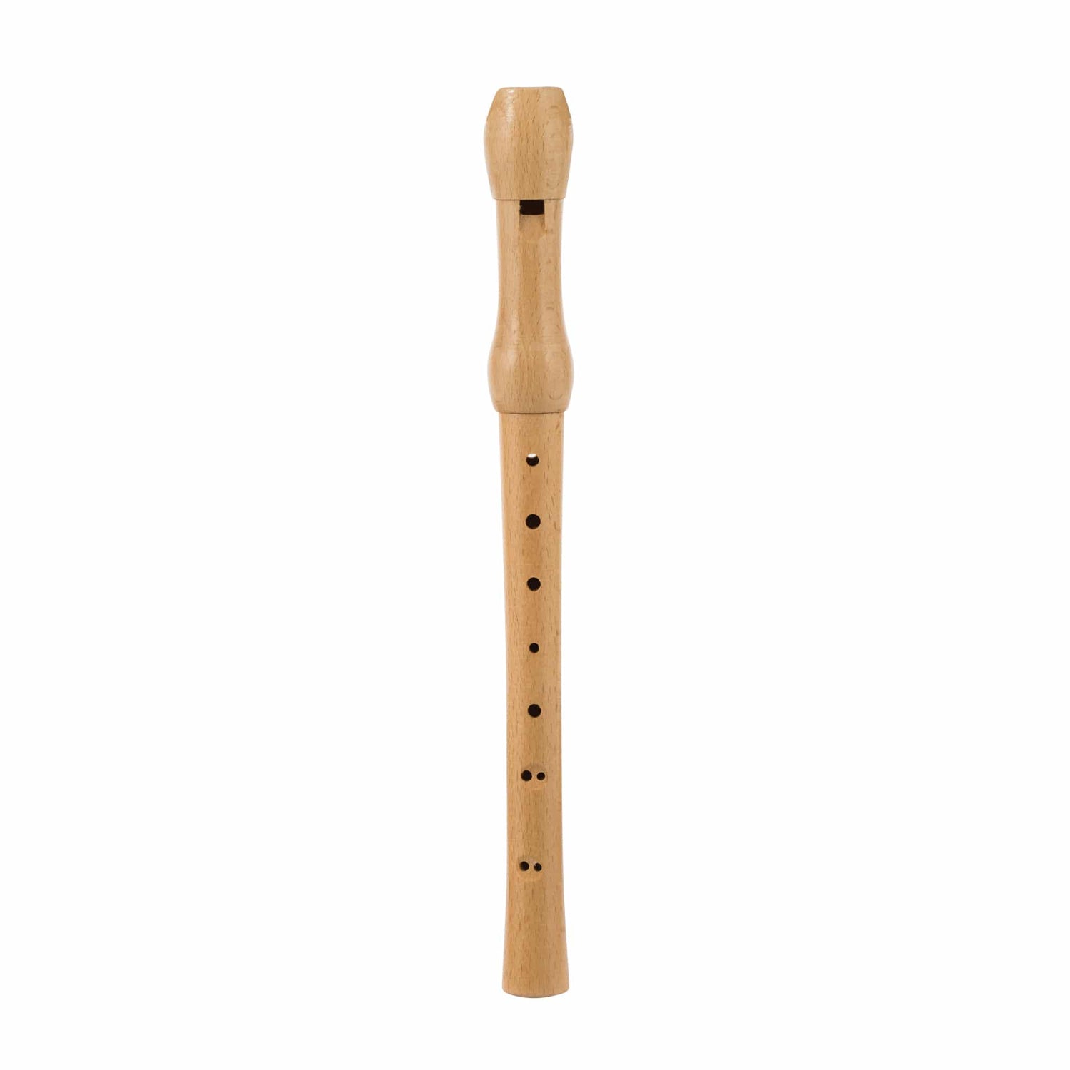 Wood Recorder made of carved wood with finger holes, ideal for children aged 5 and up to learn music play.