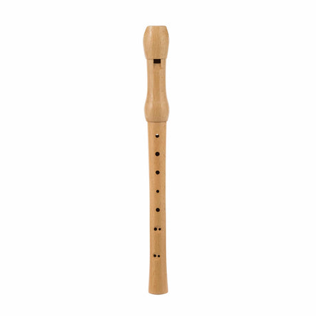 Wood Recorder made of carved wood with finger holes, ideal for children aged 5 and up to learn music play.