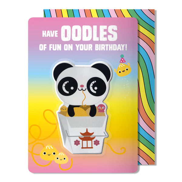 Panda Puffy Sticker Card