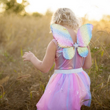 Rainbow Sequin Skirt, Wings & Wand