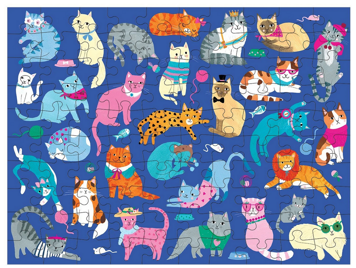 100pc Cats & Dogs Doublesided Puzzle