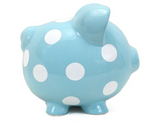 Piggy Bank Blue Dot