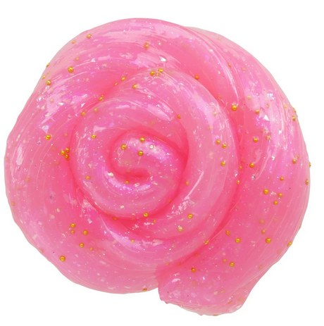 Mini Trendsetters Fairy Sprinkles Thinking Putty in soft pink with gold sparkles, stretchy, bouncy, and non-toxic silicone.