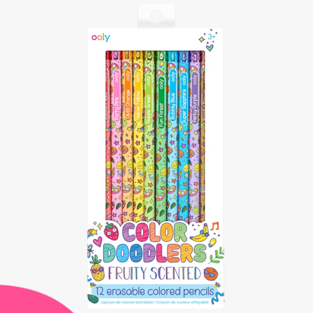 Color Doodlers Fruity Scented Erasable Colored Pencils